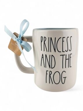 NWT Rae Dunn Disney Princess Tiana Mug Double Sided Blue 18oz